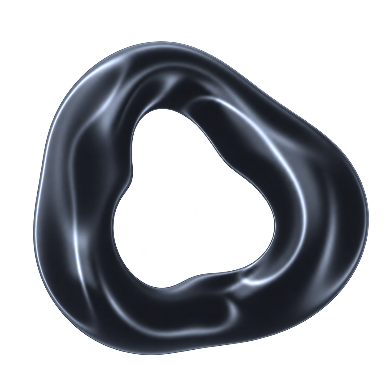 Refracting loop on a transparent background